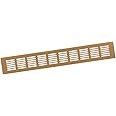 60x400mm Air Vent Cover - Aluminium Ventilation Grille - Gold Furniture Grill for Door, Wardrobe, Radiator