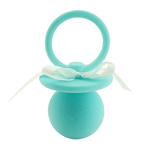 Sternschnuppe / Meteorit mit Echtheits- und persönlichem Taufzertifikat ★ Taufgeschenk – Geschenk zur Taufe oder Geburt für Jungen und Mädchen ★ Inklusive Schnuller-Geschenkbox in blau ★ - 2