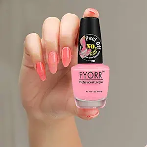 FYORR Peel-off Nail Polish, 15 ml (Rose Pink)