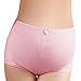 DEHANG Women Ladies Pleated High Waist Cotton Maternity Panties Size M - Pink