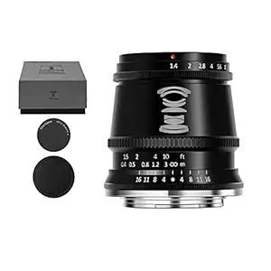 TTArtisan 17mm F1.4 APS-C Wide Angle Large Aperture Lens Manual Focus Lens Compatible with Sony E-Mount Cameras A5000, A5100, A6000, A6100, A6300, A6400, A6500, A6600