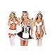Produktbild GELORT& Plus Size Cosplay Erotic Sexy Lingerie Women Dress for Sex Maid Nurse Costumes Babydoll Uniform Erotic Underwear Role Play S-XXL M L
