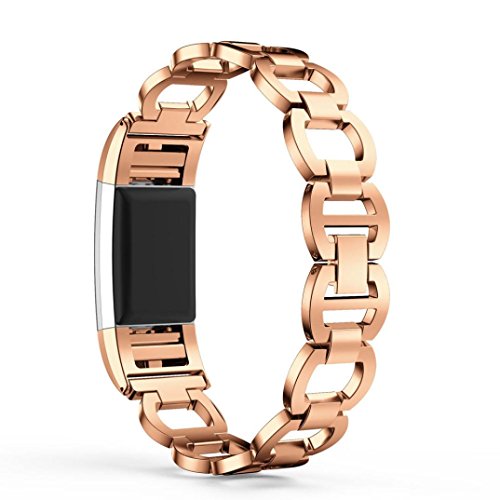 Jaysis For Fitbit Charge Strap Metal Bands Milanese Genuine