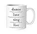Produktbild QUOTABLE Tasse – Dance, Love, Sing