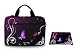 Produktbild Silent Monsters Laptop Tasche Schutzhülle 15,6 Zoll (39,6 cm) aus Canvas mit Zubehörfach und Mauspad, Design: Purple Butterfly