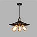 Produktbild Europäer Retro Kronleuchter Modern Minimalist American Pastoral Industrie Wind Restaurant Bar Balkon Wohnzimmer Cafe Restaurant Bekleidungsgeschäft Eisen Hängelampe Umbrella Form Drei Köpfe E27 110-240 Volt Wechselspannung