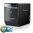 Offerte su Amazon di NAS e Hard Disk esterni. 2 FANTEC QB-35US3-6G Box Case Esterno per 4x Hard Disk SATA I/II/III da 8,89 cm (3,5 pollici), Porte USB 3.0 e eSATA, 6G, Ventola con Sensore Termico, Nero