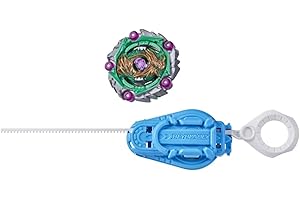 Hasbro Beyblade Burst Surge Speedstorm Curse Devolos D6 Spinning Top Starter Pack – Balance Type Battling Game Top with Launcher, Toy for Kids