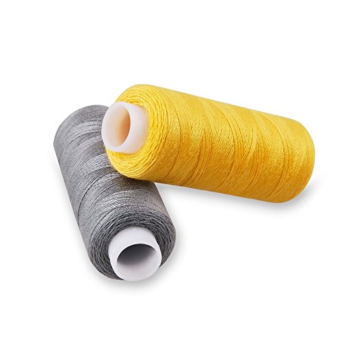 Candora® Nähgarn auf Spulen, Polyester, 30 Farben, 229 m je Spule, für alle Zwecke geeignet, 30pcs - 6