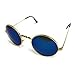 Silver Kartz Round Unisex Sunglasses (wy130|30|Blue) RS.215.00