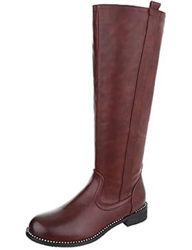 Klassische Stiefel Damenschuhe Klassischer Stiefel Blockabsatz Blockabsatz Reißverschluss Ital-Design Stiefel