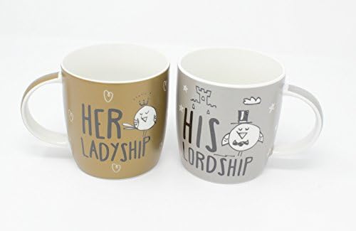Pair of Lordship and Ladyship Mugs Eggcellent Gifts Mug Set Wedding Anniversary Couples Gift Idea