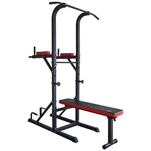 TrainHard Multistation mit Hantelbank Klimmzug Dipstation - 6