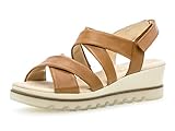 plateau sandaletten cognac Obermaterial: Foulardcalf, Innenmaterial: High Tech, Sohlenmaterial: TR-Sohle