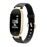 Tellaboull for S3 Elegantes Design Wasserdichte Bluetooth Smart Uhr Pulsmesser Fitness Tracker Handgelenk Smartband 0,96 Zoll Bildschirm