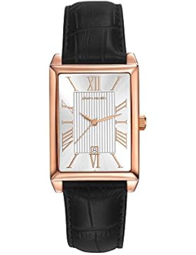 Pierre Cardin Armbanduhr Damenuhr Quarz Uhr PC-Belneuf - Analoge Uhr mit Datum, dunkelbraunem Lederarmband und...