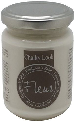 Fleur Paint 12050 - Pintura mineral (base agua, 130 ml) color chalk white