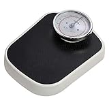 Health+ Bathroom Body Scales Mechanical Easy Read Retro Analogue Face Stone & Kilograms (White)