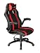 Produktbild Mars Gaming MGC2BR - Professioneller Gaming-Stuhl mit Rädern (Neigung und Höhe verstellbar, Neigung 15 Grad, gepolsterte Kopfstütze, klappbare und gepolsterte Armlehnen, ergonomisch), rot