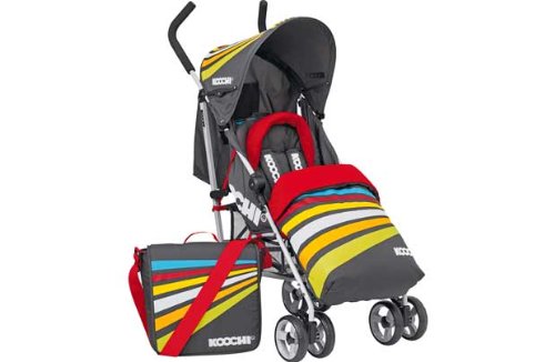 Koochi Ipso Strobe Black Pushchair.