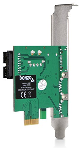 DONZO LT303 PCI Express Karte / PCIe Adapter mit 2 Port USB 3.0 extern + eSATA extern + eSATA Stromversorgung intern + 20 Pin USB 3.0 + 4 Pin Stromversorgung mit NEC UPD720201 Chipsatz - 5