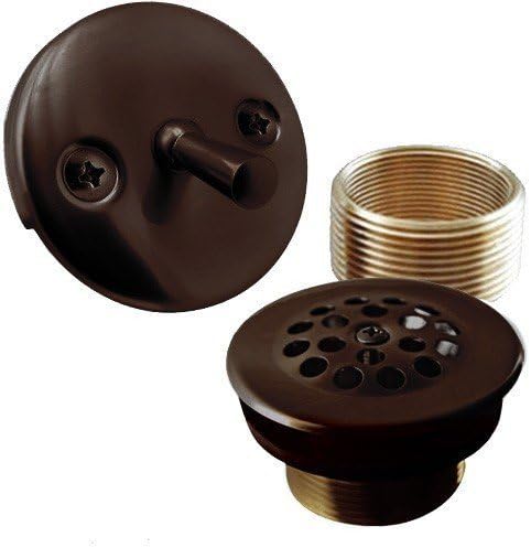 Bathtub Drain Conversion Kit, Oil Rubbed Bronze - All Brass by WholesalePlumbing