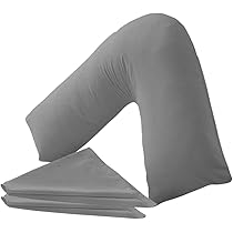 Bamboo Memory Foam V Pillow Neck Back Support Nursing Orthopedic Pillow With Bamboo Removeable Cover - View #5