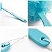 Monkeybrother Shower Scrubber Loofah Sponge Bath Body Back Brush with Long Handle (blue)