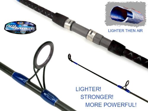 Tsunamiairwave 2pc Saltwater Striper Surf Spinning Rod 10 Tsawss