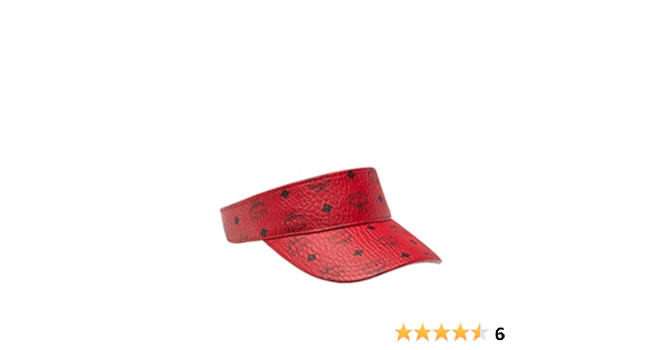 red mcm hat