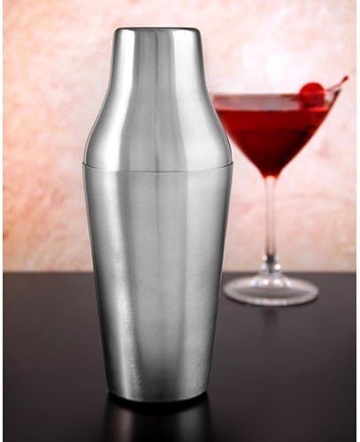 2 Piece Cocktail Shaker - Brushed Stainless Steel