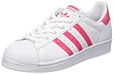 Abriebfeste Außensohle adidas Unisex-Kinder Superstar Gymnastikschuhe, Elfenbein (FTWR real Pink S18/ftwr White), 36 EU