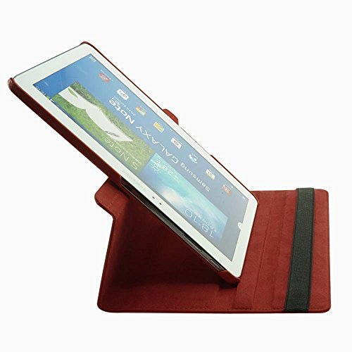 COOVY® 360° ROTATION COVER FÜR SAMSUNG GALAXY NOTE 10.1 EDTION 2014 SM-P6000 SM-P6010 SM-P6050 SM-P600 SM-P601 SM-P605 SMART HÜLLE TASCHE ETUI CASE SCHUTZ STÄNDER Farbe braun - 7