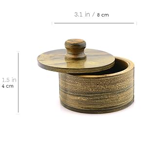 Jagen David ® W1 - Natural Wooden Shaving Bowl with Lid For Manual Shaving with Double edge razors, safety razors… - Image 5