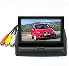 AutoTrends Foldable Colour Dashboard Mount Car Rear View Monitor for Honda City, 4.3 Inches (mon1-087)