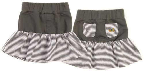 Green Nippers Girls Skirt (Charcoal Grey, 6 - 12 Months)