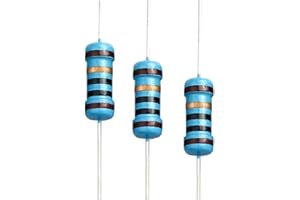 CIZIHUU 20pcs 1W Resistenza di pellicola in metallo 1% Resistore di potenza ad anello a cinque colori,100 Ohm