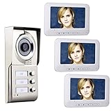 telefono para portero electrico interno precio ◆ [Este Doorphone tiene una pantalla grande]: proporciona una visión hermosa y una sensación de seguridad con una instalación y un uso muy simples. Con este kit de portero automático, no se preocupa por la seguridad del hogar.