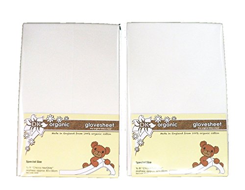BabySecurity Organic Fitted Sheet For Chicco Next 2 Me & Lullago - White (2 pack)