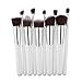 10pcs Makeup Brushes Set Foundation Eyeshadow Brushes (White)