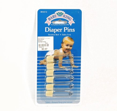 BABYKING DIAPER PINS 6-PACK