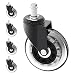 Produktbild Herrman 7,6 cm groß Schwere Pflicht PU Gummi IKEA Caster Stiel Größe: 10 mm x 22 mm (3/20,3 cm X 7/20,3 cm) (Caster Sternenform IKEA) ...