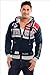 Geographical Norway Men's Hoodie Multicoloured Navy