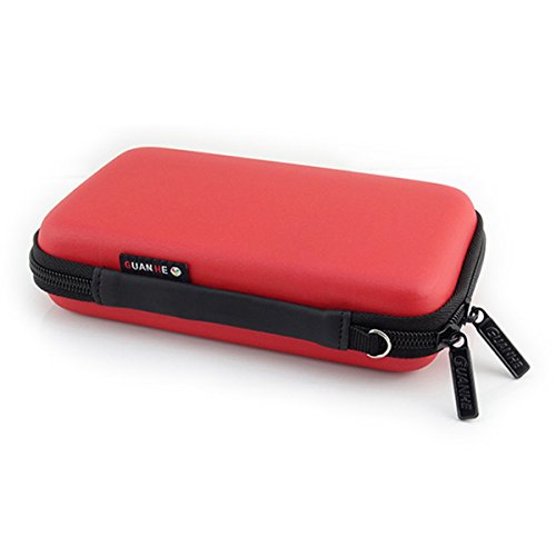 Preisvergleich Produktbild MystiTL Tragbare Festplatte Kabel und sonstiges Zubehör für Electronisches Zubehöre Organizer Case Tasche Psp Spiel Taschen Tragetasche Wasserdicht für USB Drive Shuttel, Rot