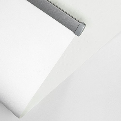 ROLLMAXXX Standard-Rollo Verdunkelungrollo Seitenzug Kettenzugrollo Tageslicht Sichtschutz (180 x 190 cm, Weiß) - 2