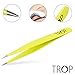 TROP Precision Tweezers made of Stainless Steel with perfectly interlocking tips – Universally applicable: plucking hair / eyebrows, removing splinters and splinters, fine work and repairs – with 2 years money-back guarantee