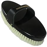 German Riding Kardätsche Ziegenhaar weiß schwarzer Bürstenrücken