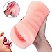 Produktbild Masturbator für Männer, 3D Masturbatoren mit 2-in-1 Vagina und Mund, Wiederverwendbare, Lifelike Erotik Sexspielzeug für Männer, 2 Eingebauten Penisring Die Lass Es Ist Fester und Anregender