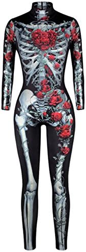 COUSIN CANAL Halloween Women Cosplay Tight Bodysuit Coverall Costume Outfit 008 M