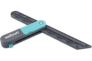 wolfcraft Falsa escuadra con función de gramil I 6958000 I Práctica herramienta para instalar suelos y construir muebles